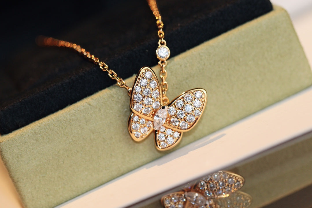 [Angela Jewellery]BUTTERFLY DIAMOND NECKLACE