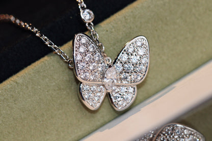 [Angela Jewellery]BUTTERFLY DIAMOND NECKLACE