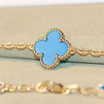[Angela Jewellery]CLOVER 20 MOTIFS TURQUOISE GOLD
