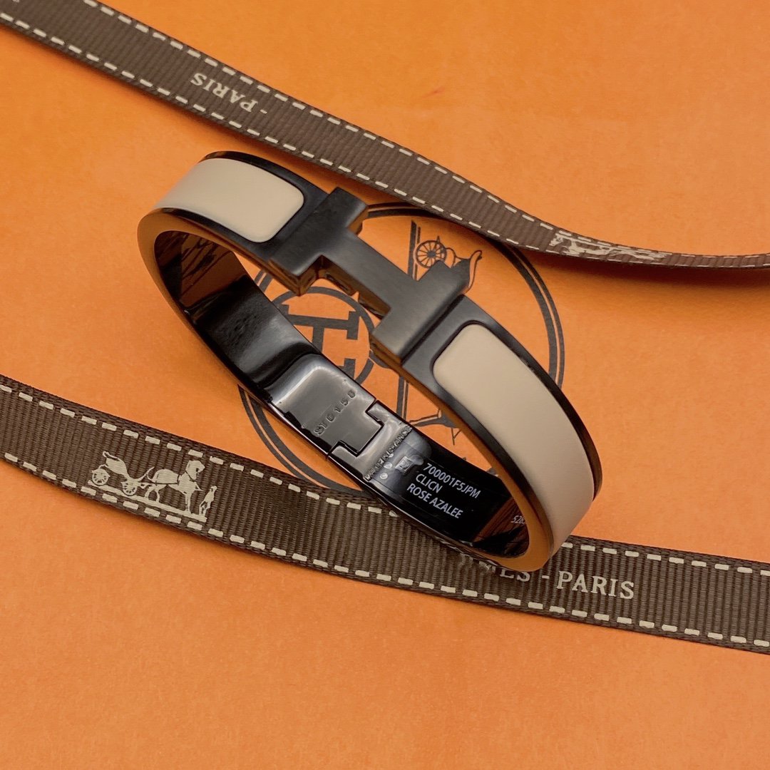 [Angela Jewellery]H BRACELET 12MM BLACK BEIGE CERAMIC