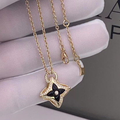 [Angela Jewellery]STAR PEDANT PINK GOLD DIAMOND NECKLACE