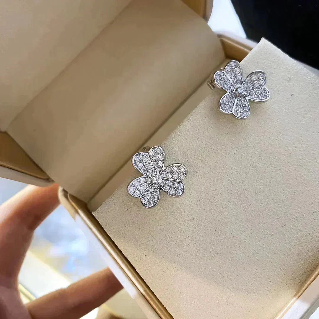 [Angela Jewellery]CLOVER COMOS DIAMOND EARRINGS SILVER
