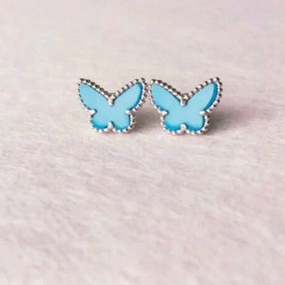 [Angela Jewellery]BUTTERFLY TURQUOISE EARRINGS SILVER