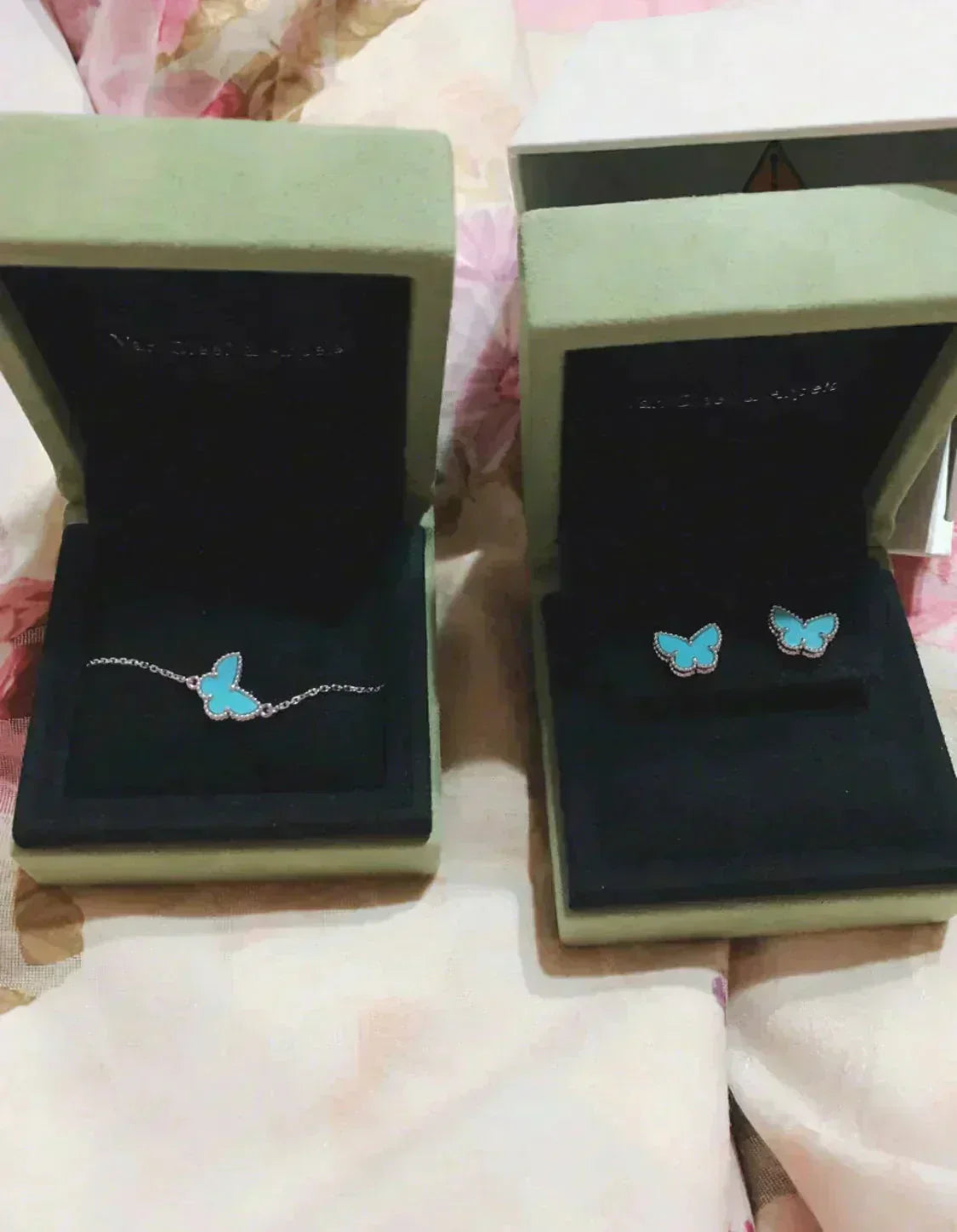 [Angela Jewellery]BUTTERFLY TURQUOISE EARRINGS SILVER