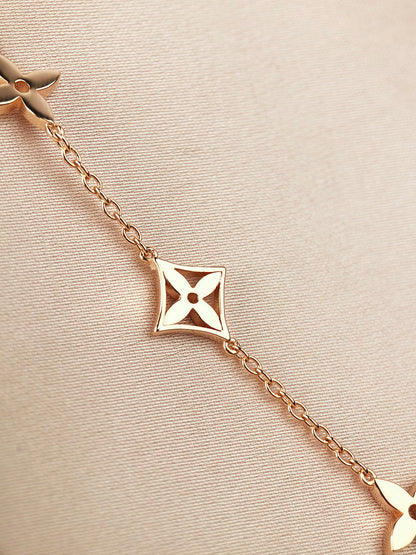 [Angela Jewellery]STAR AND SUN 7 MOTIFS GOLD BRACELET