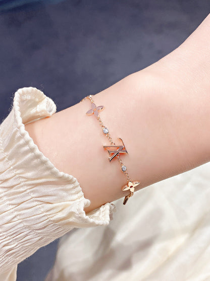 [Angela Jewellery]STAR AND SUN 7 MOTIFS GOLD BRACELET