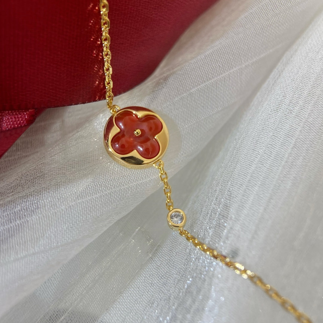 [Angela Jewellery]SUN PEDANT CARNELIAN BRACELET