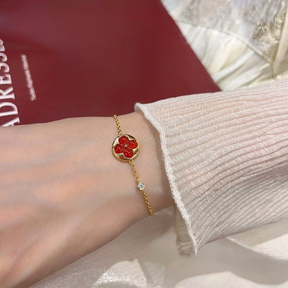[Angela Jewellery]SUN PEDANT CARNELIAN BRACELET
