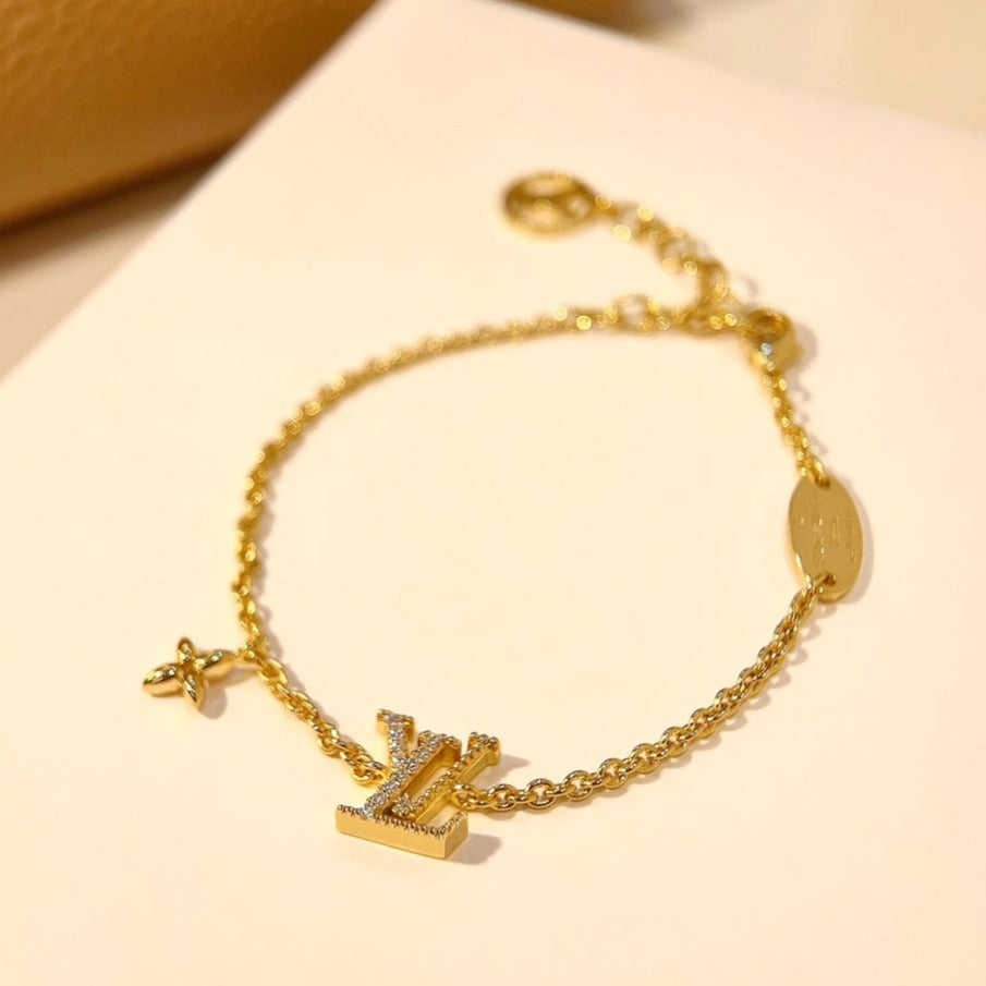 [Angela Jewellery]LOGO STAR MOTIF GOLD BRACELET