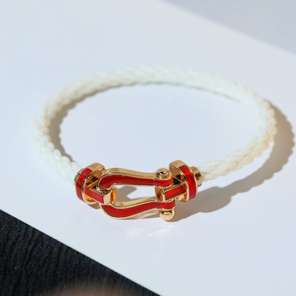 [Angela Jewellery]FORCE 10 WHITE TEXTILE DIAMOND PAVED