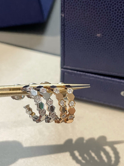 [Angela Jewellery]Hollow Design Four-Leaf Clover Flower Shape Ring