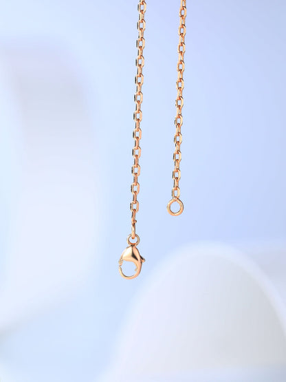 [Angela Jewellery]H CAGE PINK GOLD NECKLACE