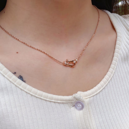 [Angela Jewellery]FORCE 10 PINK GOLD DIAMOND NECKLACE