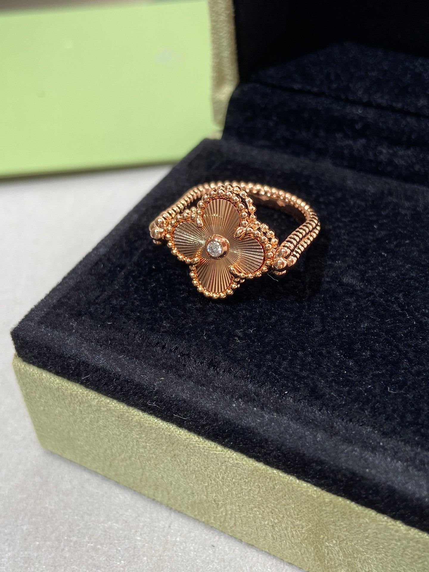 [Angela Jewellery]CLOVER RIVERSIBLE ROSE GOLD RING