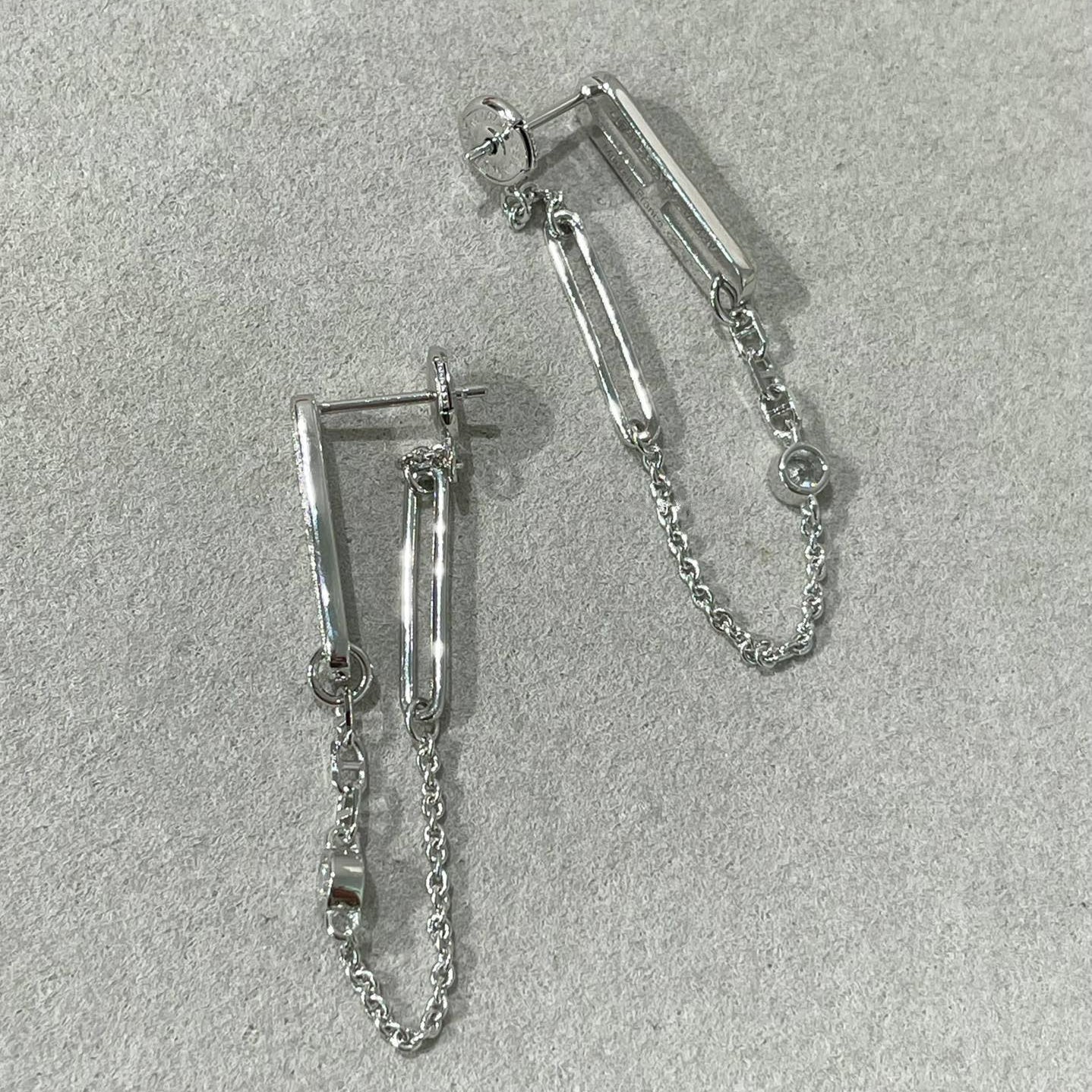 [Angela Jewellery]CHAINE CHAOS DIAMOND DROP EARRINGS