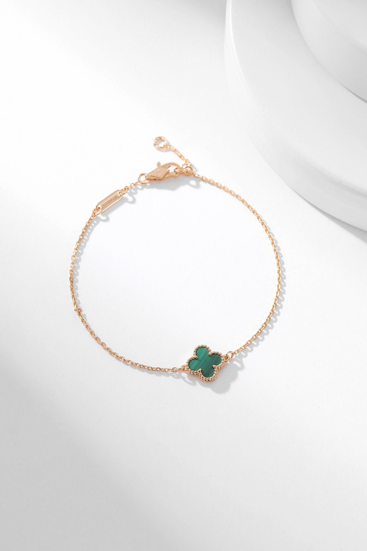 [Angela Jewellery]CLOVER BRACELET MALACHITE 1 MOTIF