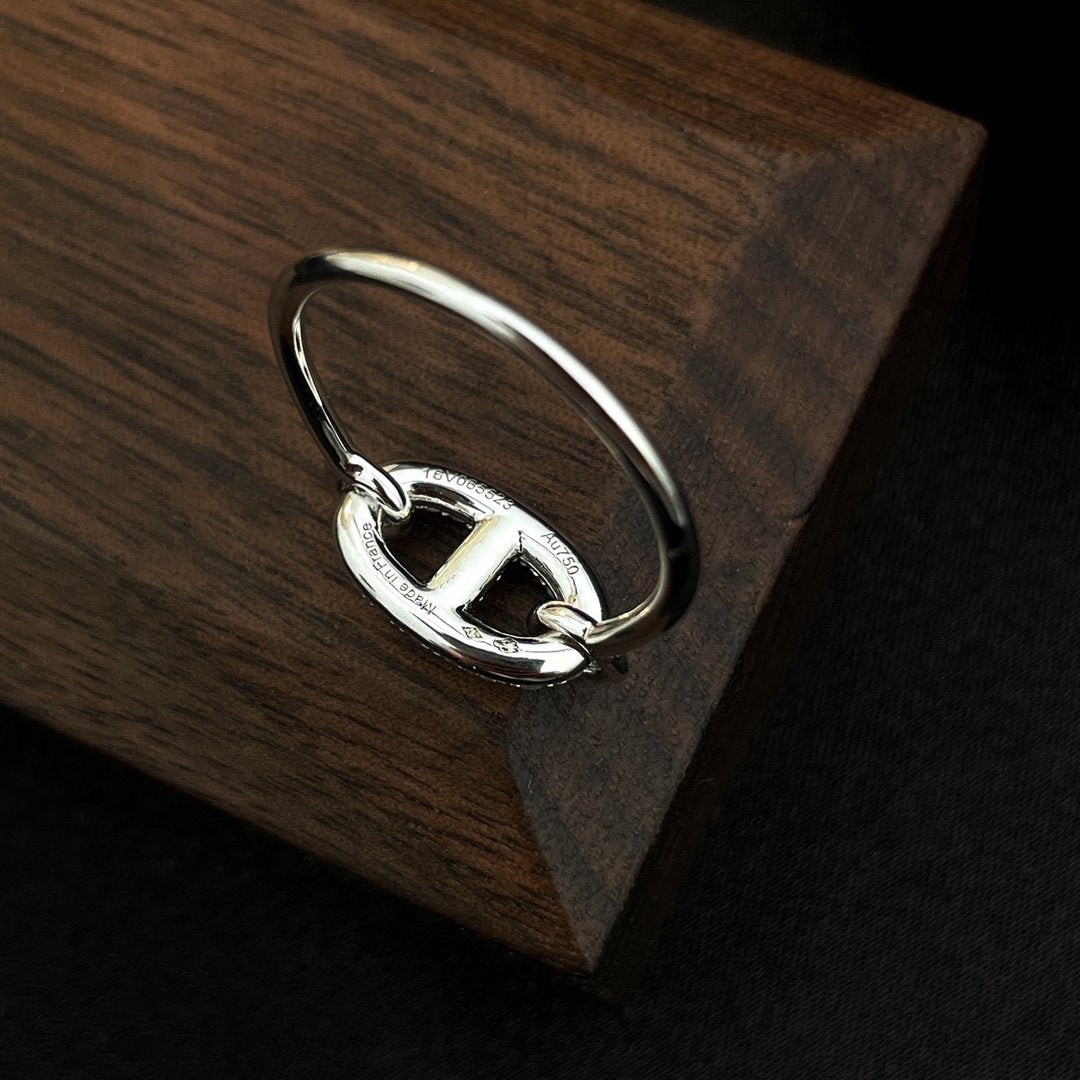 [Angela Jewellery]RONDE SMALL SILVER DIAMOND RING