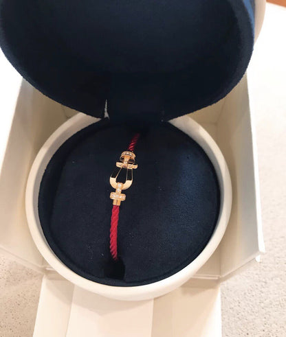 [Angela Jewellery]FORCE 10 HALF DIAMOND PINK GOLD RED CORDERI LARGE AND MEDIUM MODEL