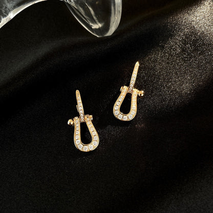 [Angela Jewellery]FORCE 10 FULL DIAMOND DROP EARRINGS MEDIUM MODEL