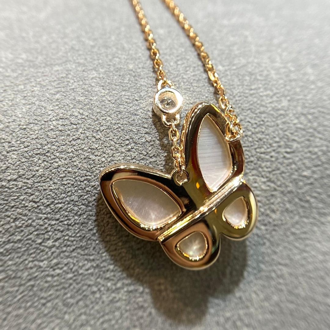 [Angela Jewellery]BUTTERFLY MOP DIAMOND NECKLACE