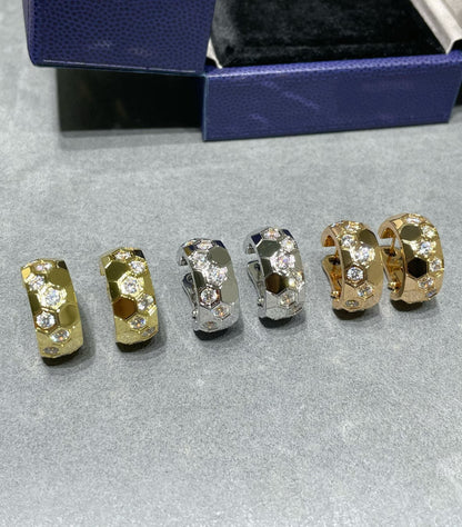 [Angela Jewellery]BEE LOVE DIAMOND HOOP EARRINGS