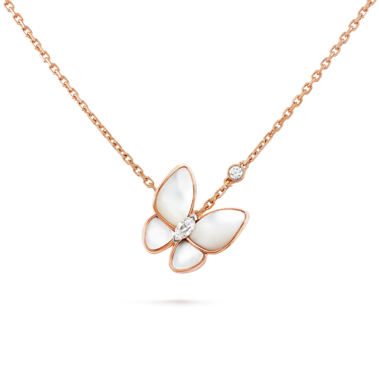 [Angela Jewellery]BUTTERFLY MOP DIAMOND NECKLACE