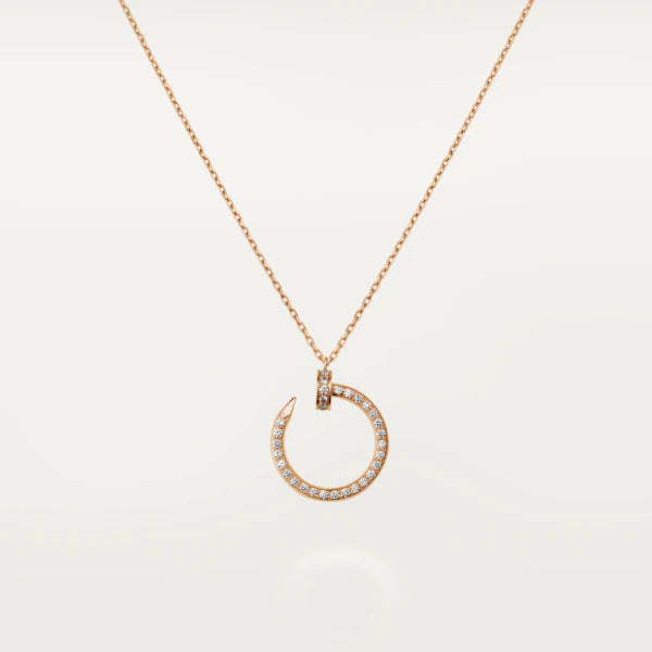 [Angela Jewellery]JUSTE NECKLACE PINK GOLD DIAMONDS