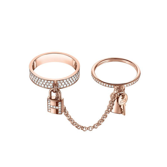 [Angela Jewellery]HM KELLY CLOCHETTE DOUBLE RING IN  WITH DIAMONDS