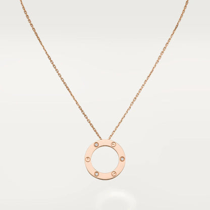[Angela Jewellery]LOVE NECKLACE 16MM 3 DIAMONDS