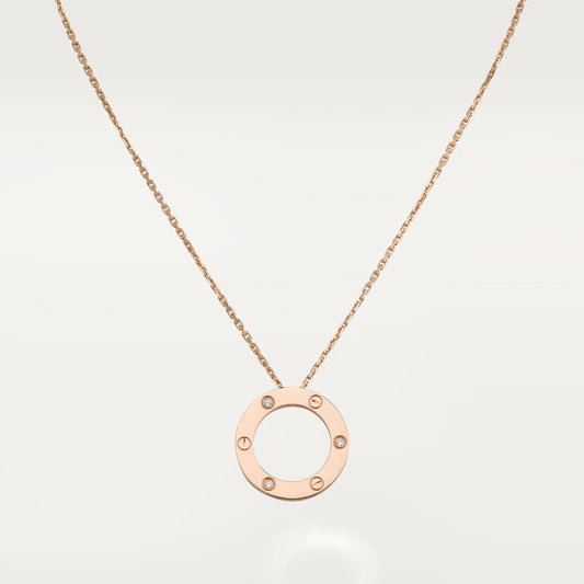 [Angela Jewellery]LOVE NECKLACE 16MM 3 DIAMONDS