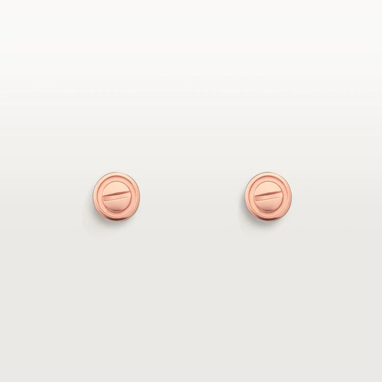 [Angela Jewellery]LOVE EARRINGS PINK GOLD 10MM