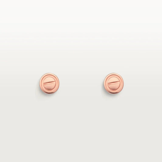 [Angela Jewellery]LOVE EARRINGS PINK GOLD 10MM