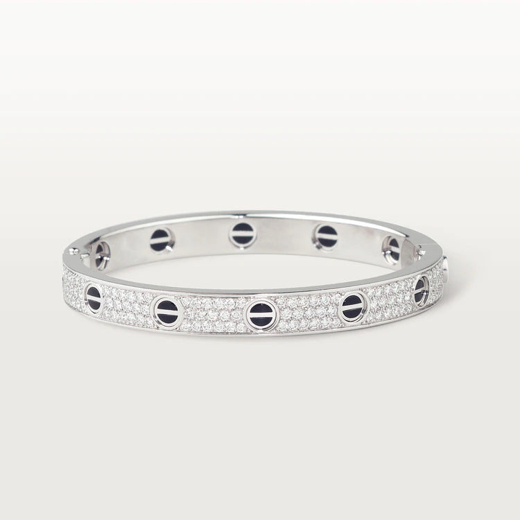 [Angela Jewellery]LOVE BRACELET 6.1MM DIAMOND-PAVED CERAMIC