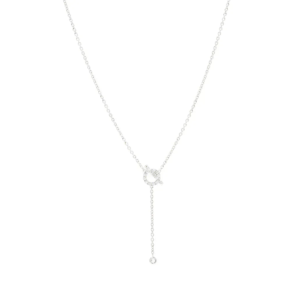[Angela Jewellery]FINESSE SILVER DIAMOND NECKLACE
