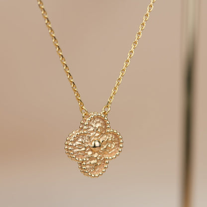 [Angela Jewellery]CLOVER 15MM  BRONZING NECKLACE