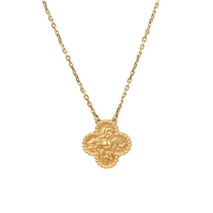 [Angela Jewellery]CLOVER 15MM  BRONZING NECKLACE