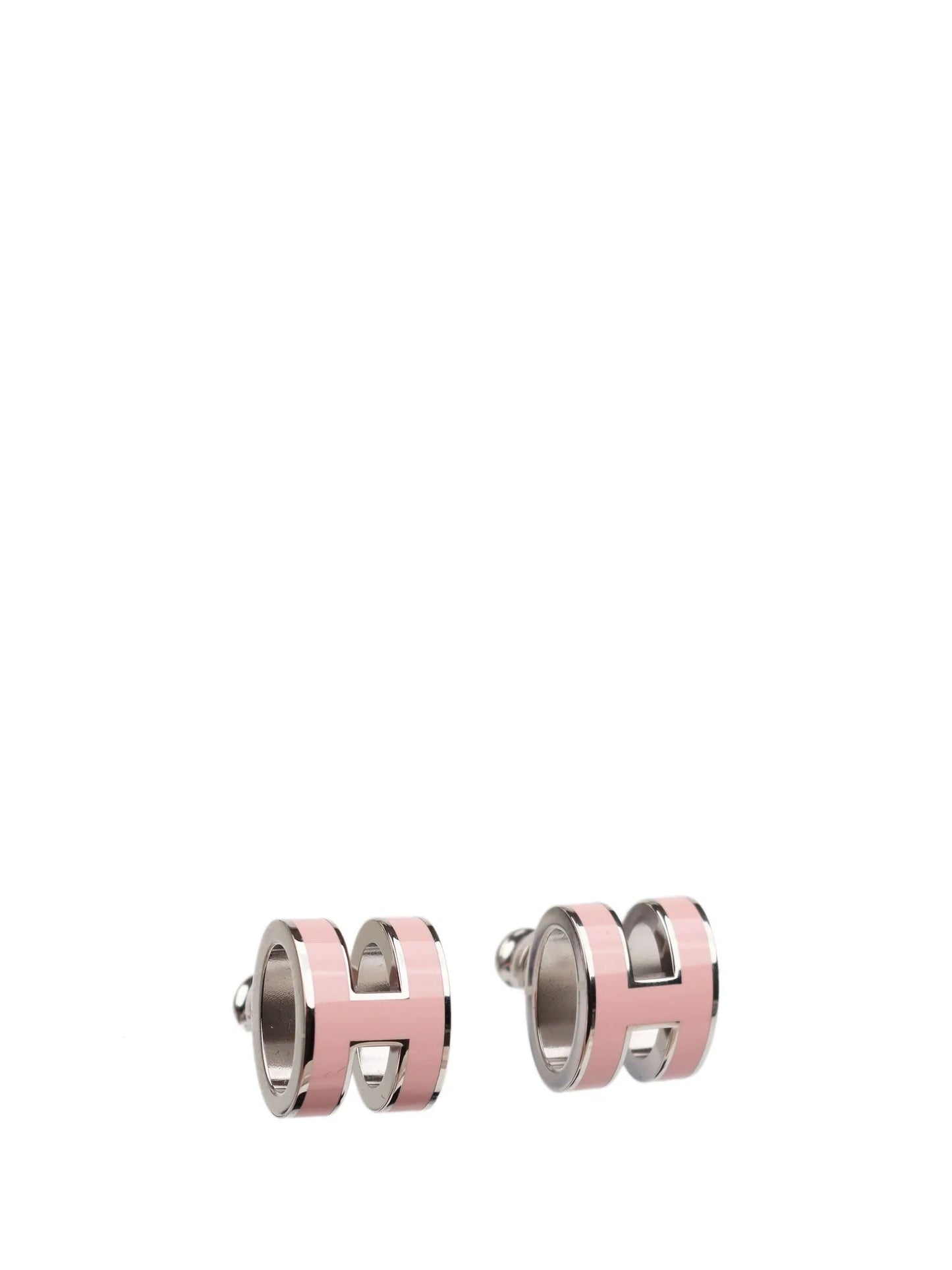 [Angela Jewellery]MINI POP H SILVER EARRINGS PINK
