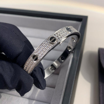 [Angela Jewellery]LOVE BRACELET 6.1MM DIAMOND-PAVED CERAMIC