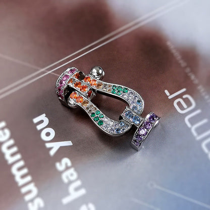 [Angela Jewellery]FORCE LARGE HORSESHOE  COLORED DIAMOND BRACELET ROSE GOLD