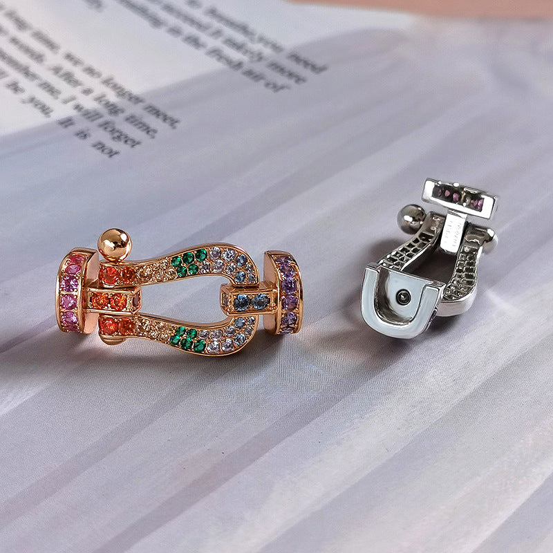 [Angela Jewellery]FORCE LARGE HORSESHOE  COLORED DIAMOND BRACELET ROSE GOLD