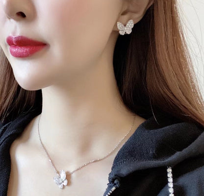 [Angela Jewellery]BUTTERFLY ALL DIAMOND EARRINGS