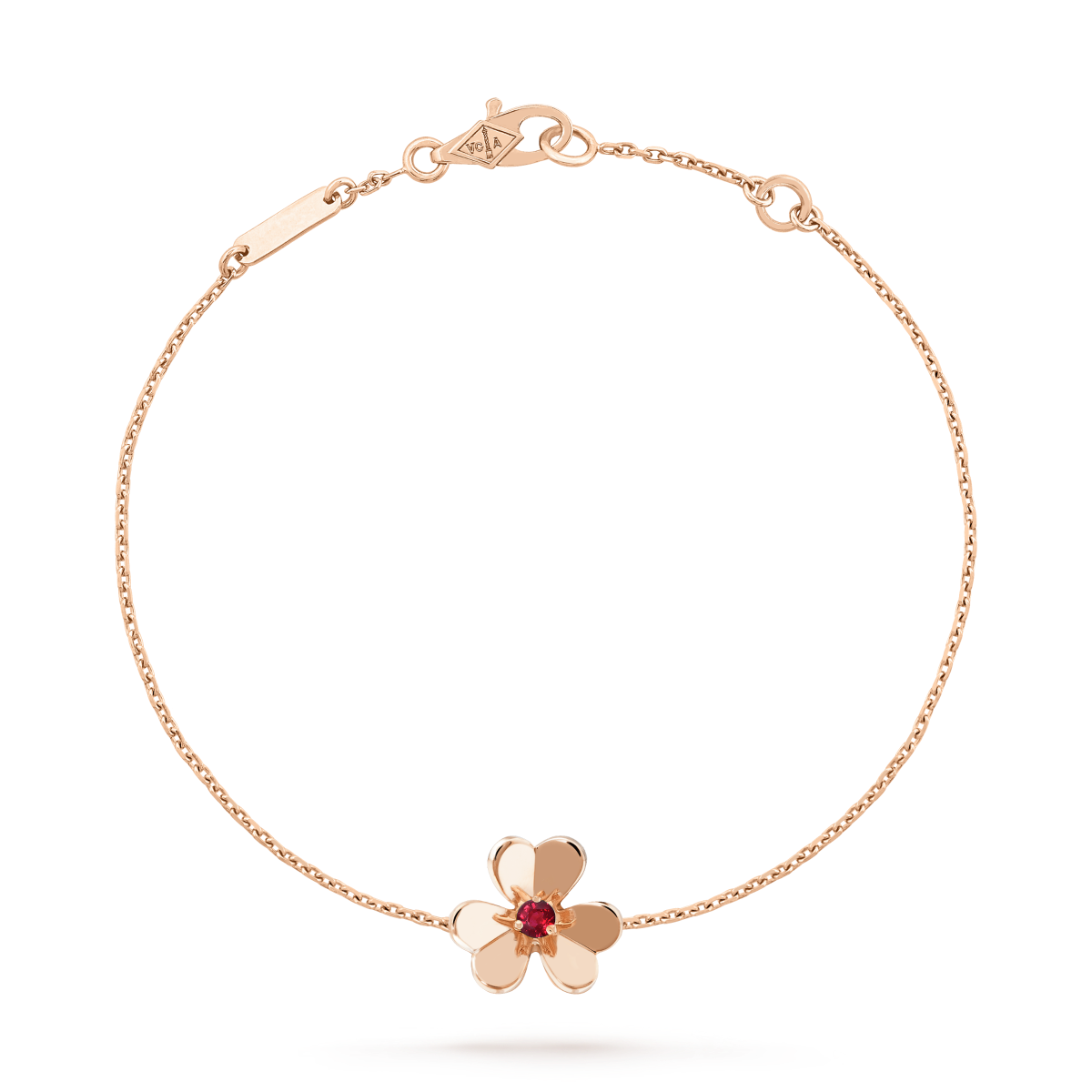 [Angela Jewellery]FRIVOLE GOLD FLOWER PINK MALACHITE BRACELET