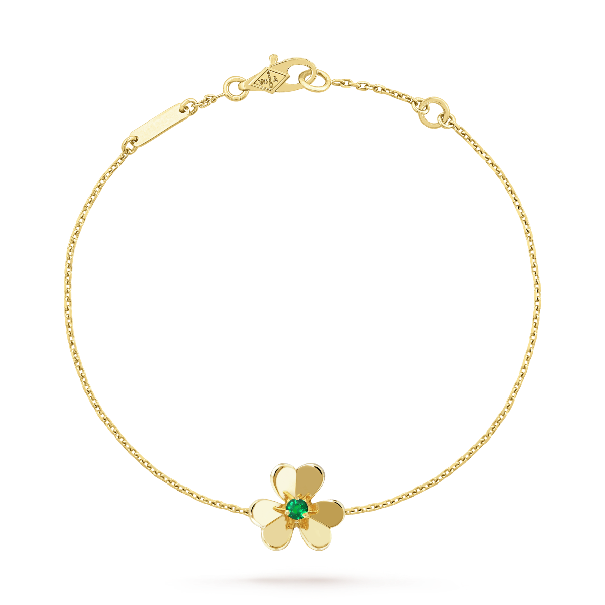 [Angela Jewellery]FRIVOLE GOLD FLOWER PINK MALACHITE BRACELET