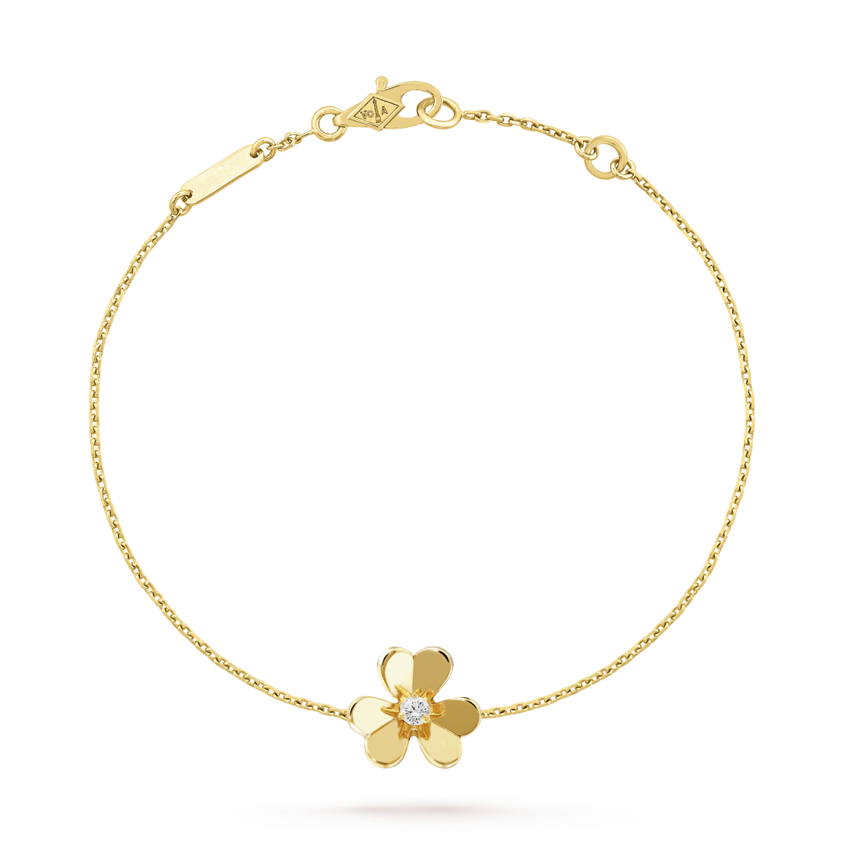 [Angela Jewellery]FRIVOLE GOLD FLOWER PINK MALACHITE BRACELET