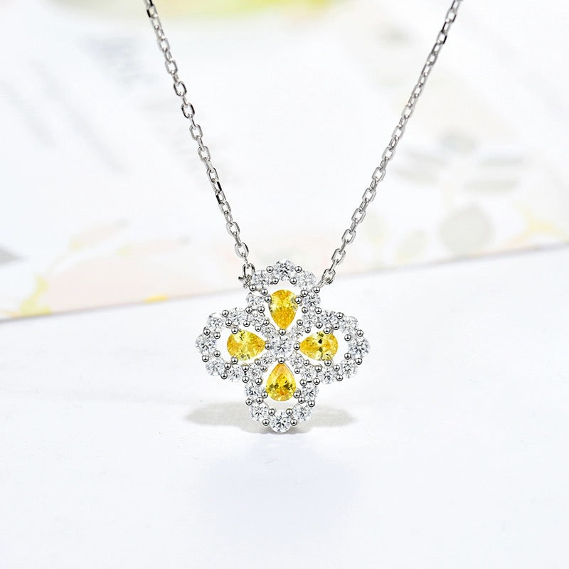 [Angela Jewellery]LOOP NECKLACE FULL MOTIF DIAMOND 16MM MULTIPLE COLORS