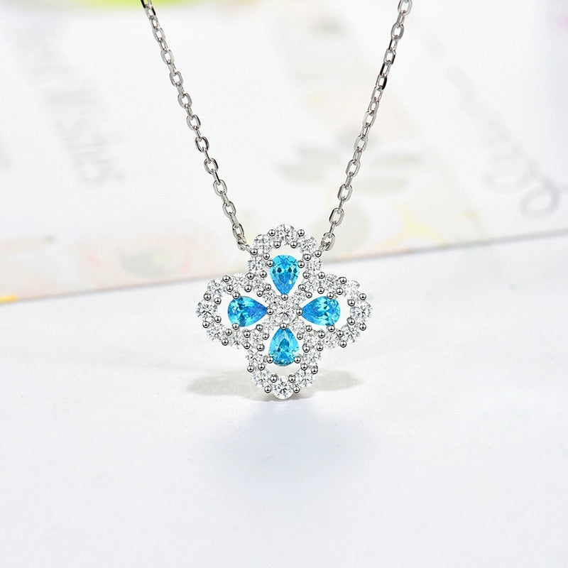 [Angela Jewellery]LOOP NECKLACE FULL MOTIF DIAMOND 16MM MULTIPLE COLORS