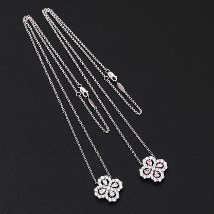 [Angela Jewellery]LOOP NECKLACE FULL MOTIF DIAMOND 16MM MULTIPLE COLORS