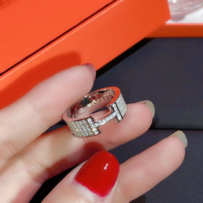 [Angela Jewellery]H RING FULL DIAMOND