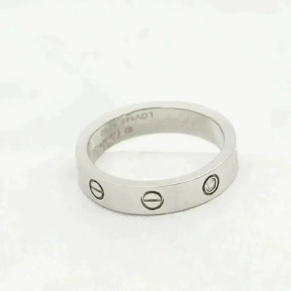 [Angela Jewellery]LOVE RING 4MM 1 DIAMOND SILVER