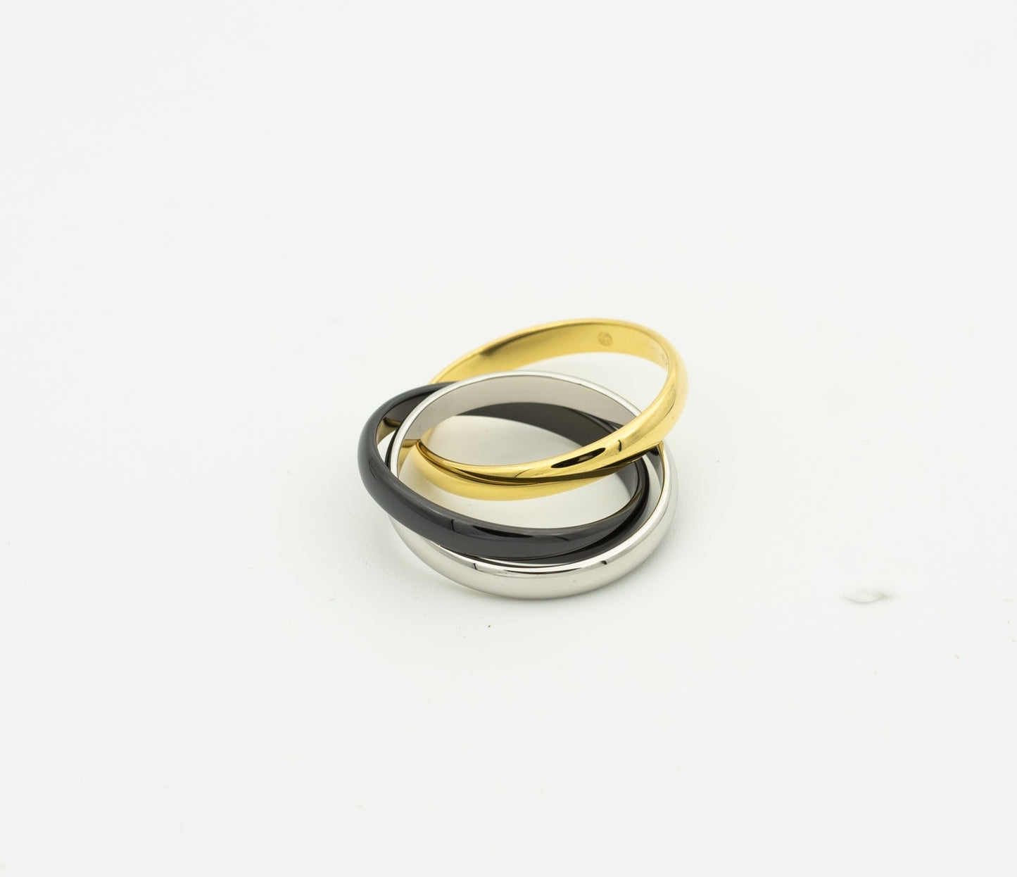 [Angela Jewellery]TRINITY RING BLACK GOLD SILVER